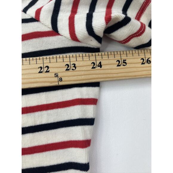 Lane Bryant Women's Plus Size 22/24 Square Neck Short Sleeve Striped Shirt NWT - Picture 8 of 12